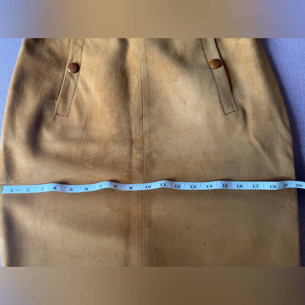 Vintage Loewe Suede Skirt 38 - Picture 9 of 10